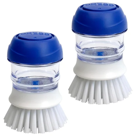2 Cepillos para Platos CELOX con Dosificador de Jabón