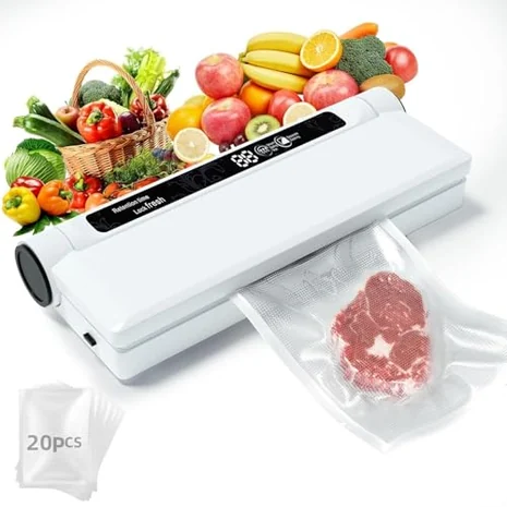 Envasadora compacta al vacío, succión potente 75KPA, LED